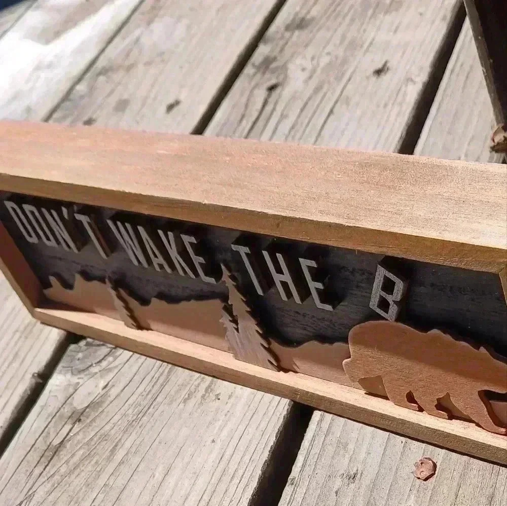 Don't Wake The B... Wall Decor NWT $14.99 - Picture 2 of 5
